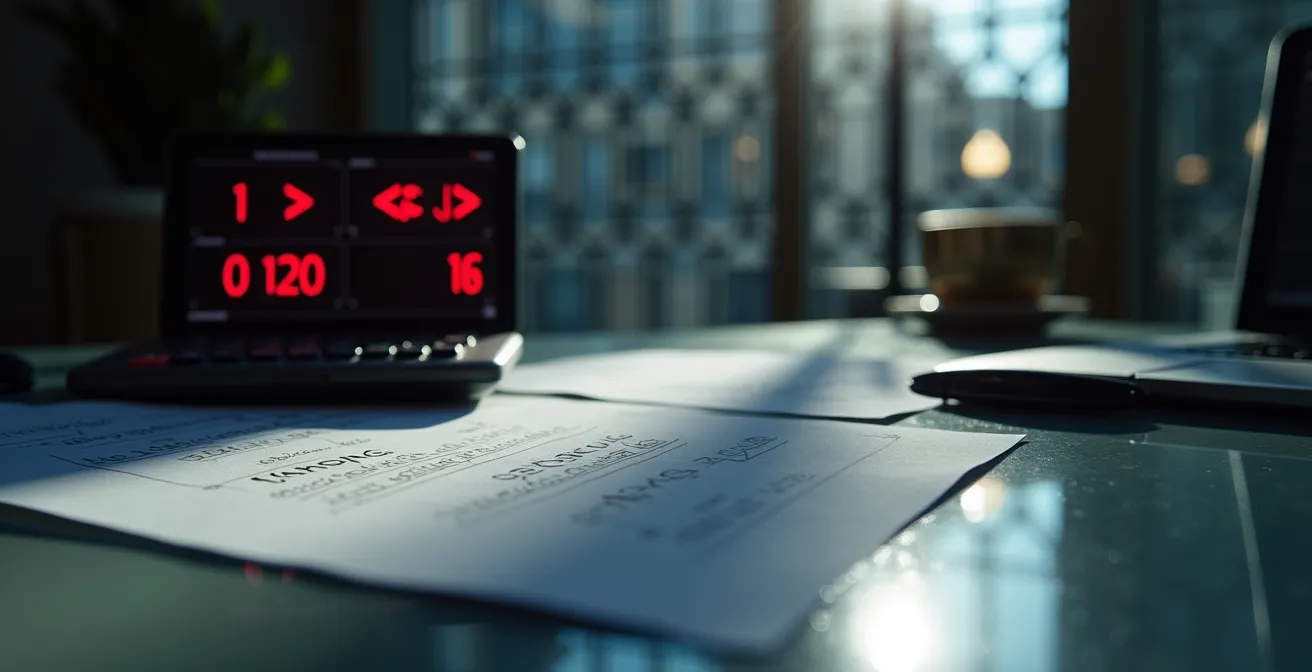 Visualizzazione dell'errore di calcolo DSCR nel rendiconto finanziario